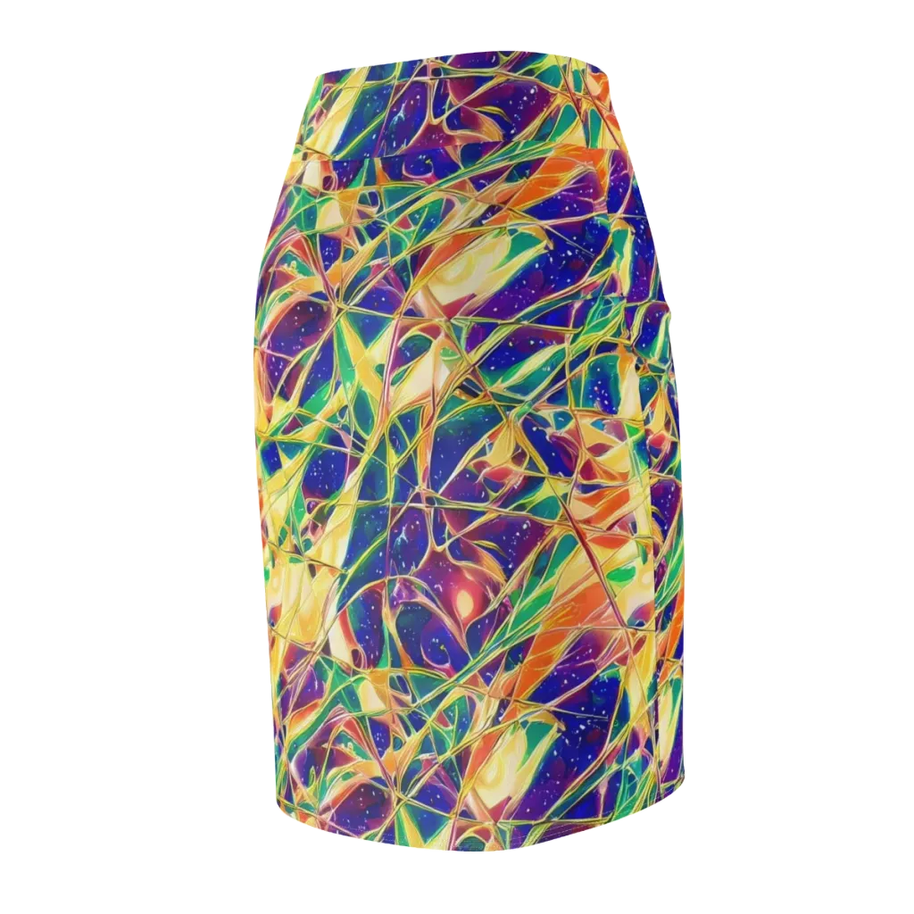 Solar Prism on Pencil Skirt — Back Side
