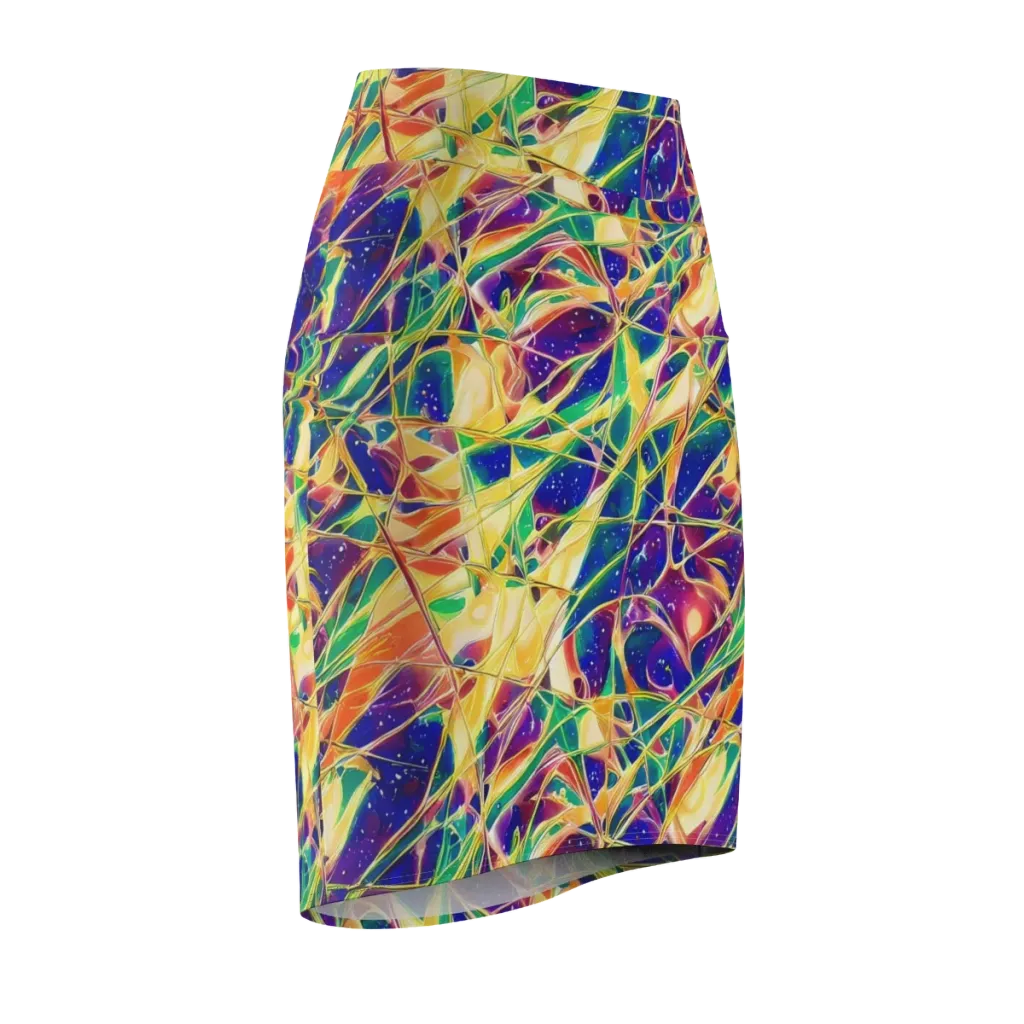 Solar Prism on Pencil Skirt — Front Side