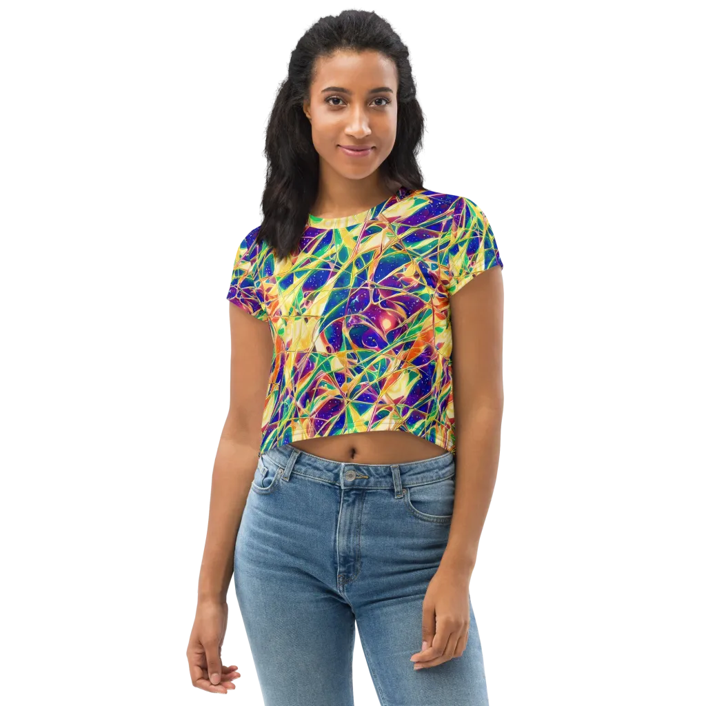 Solar Prism on Crop Tee — Front