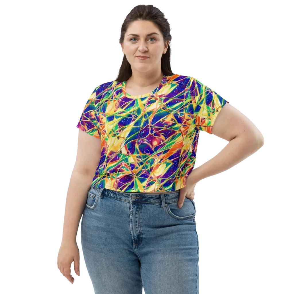 Solar Prism on Crop Tee — Front