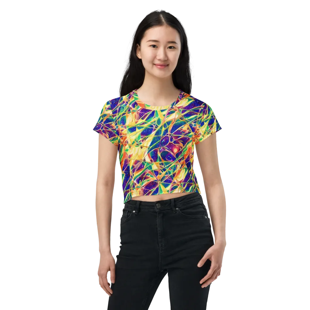 Solar Prism on Crop Tee — Front