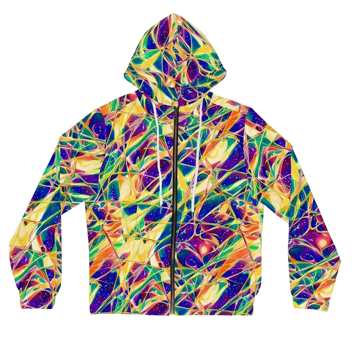 Solar Prism on Women's Full-Zip Hoodie — Front