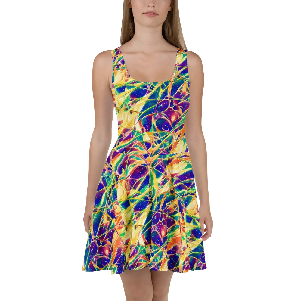 Solar Prism on Skater Dress — Front