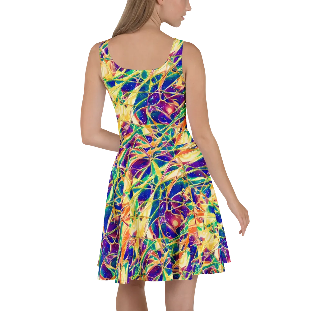 Solar Prism on Skater Dress — Back