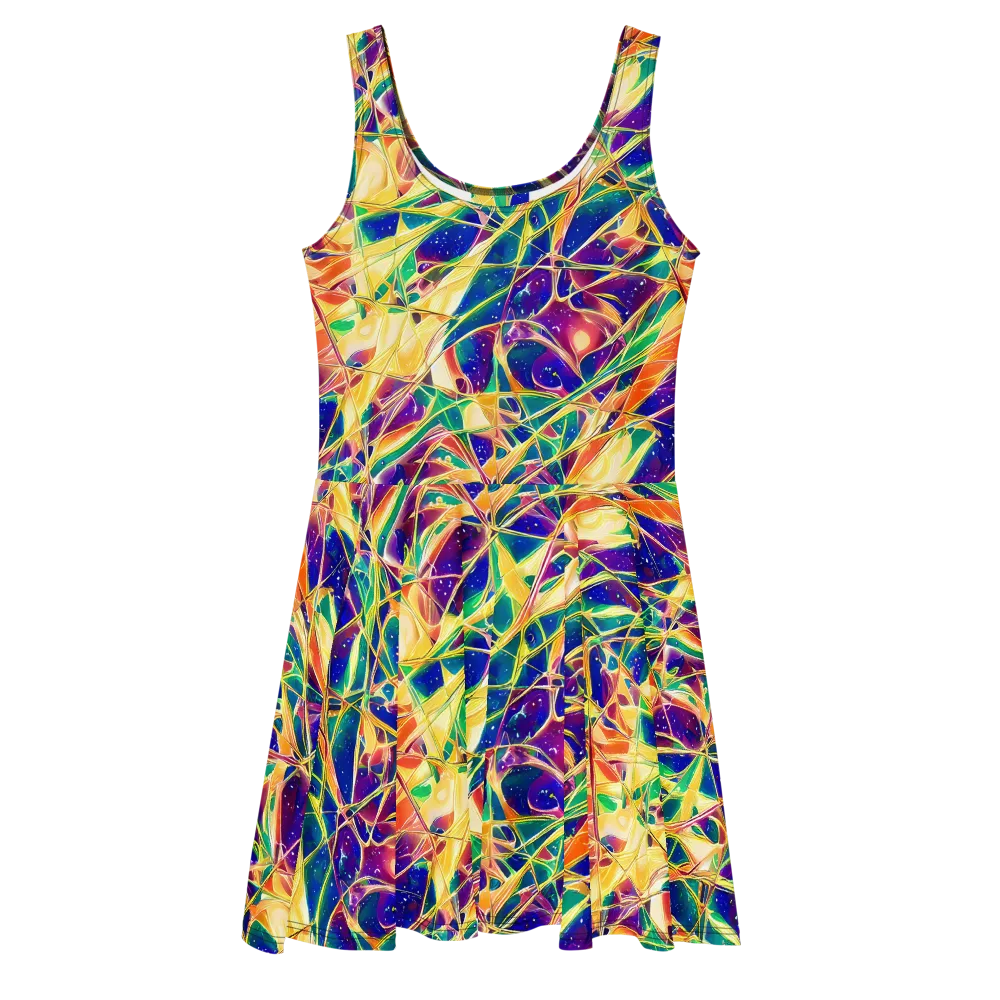 Solar Prism on Skater Dress — Front