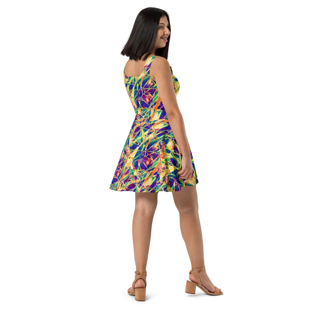 Solar Prism on Skater Dress — Right