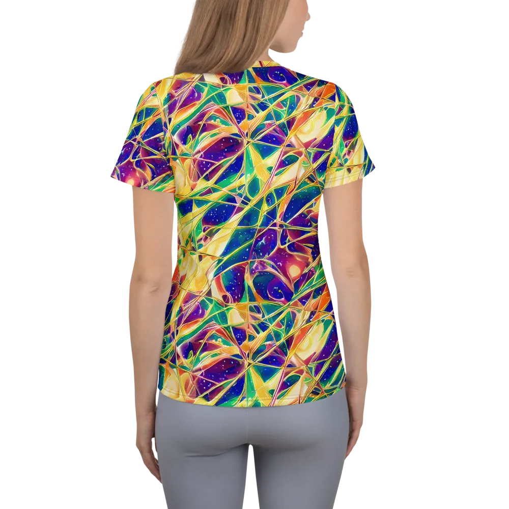 Solar Prism on Women's Athletic T-Shirt — Back