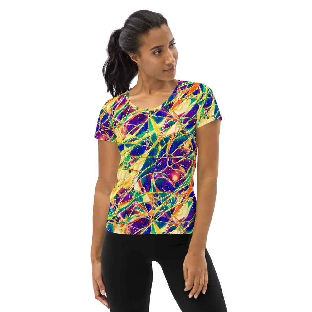 Solar Prism on Women's Athletic T-Shirt — Front