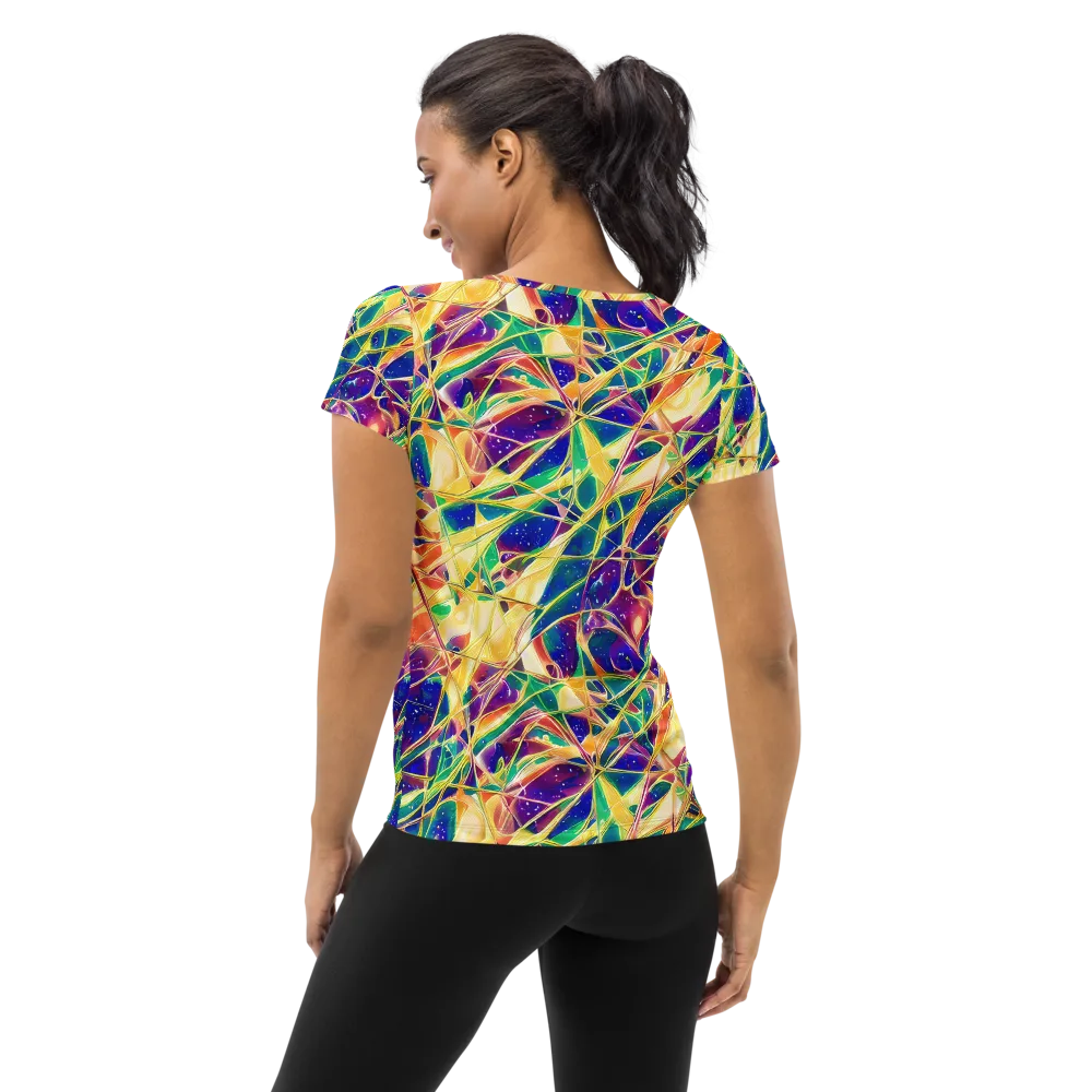 Solar Prism on Women's Athletic T-Shirt — Back