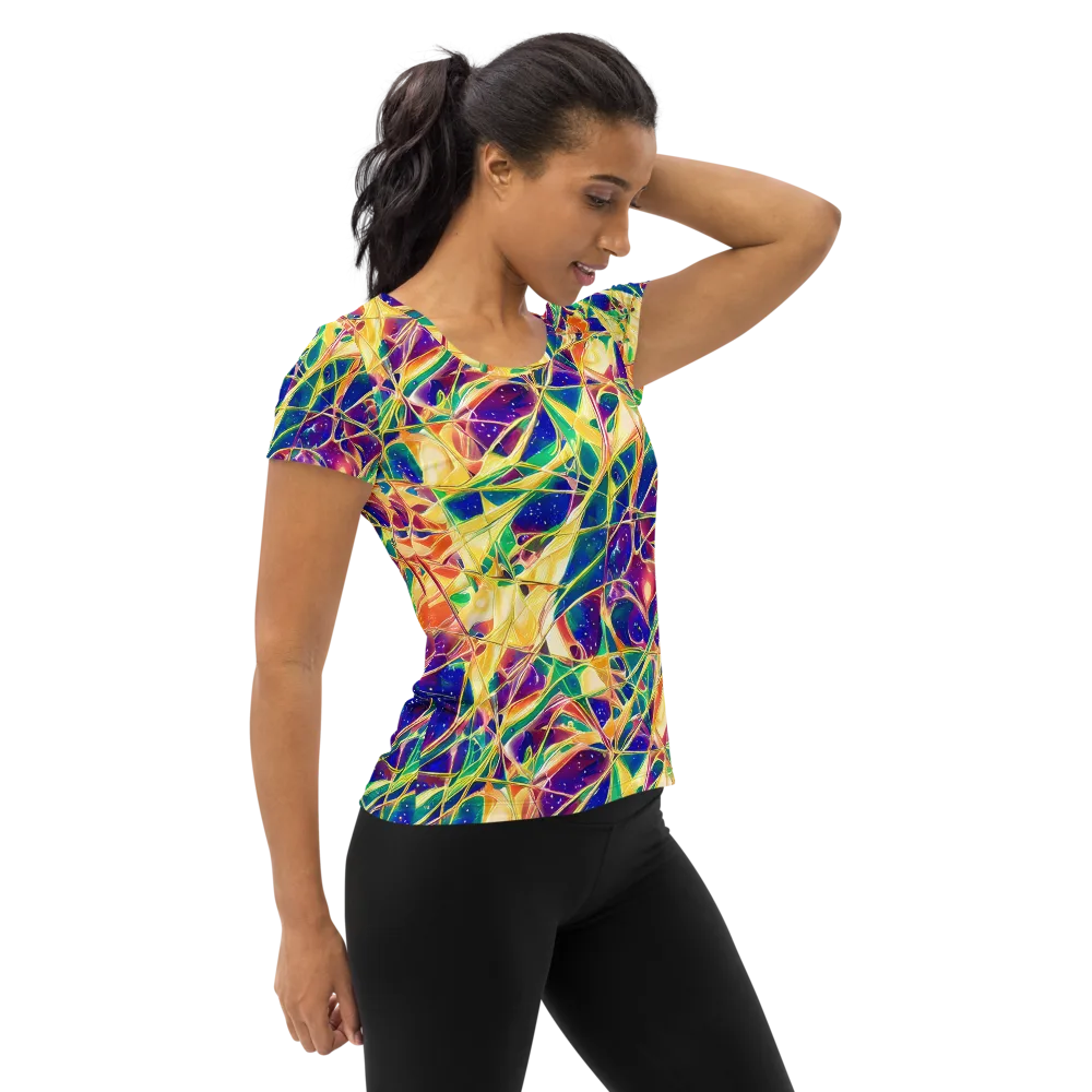 Solar Prism on Women's Athletic T-Shirt — Right