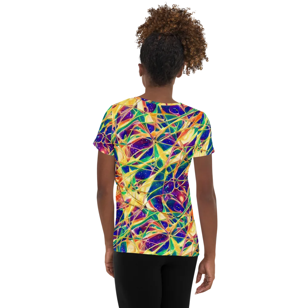 Solar Prism on Women's Athletic T-Shirt — Back