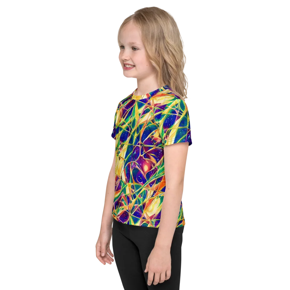 Solar Prism on Kids Crew Neck T-Shirt — Left