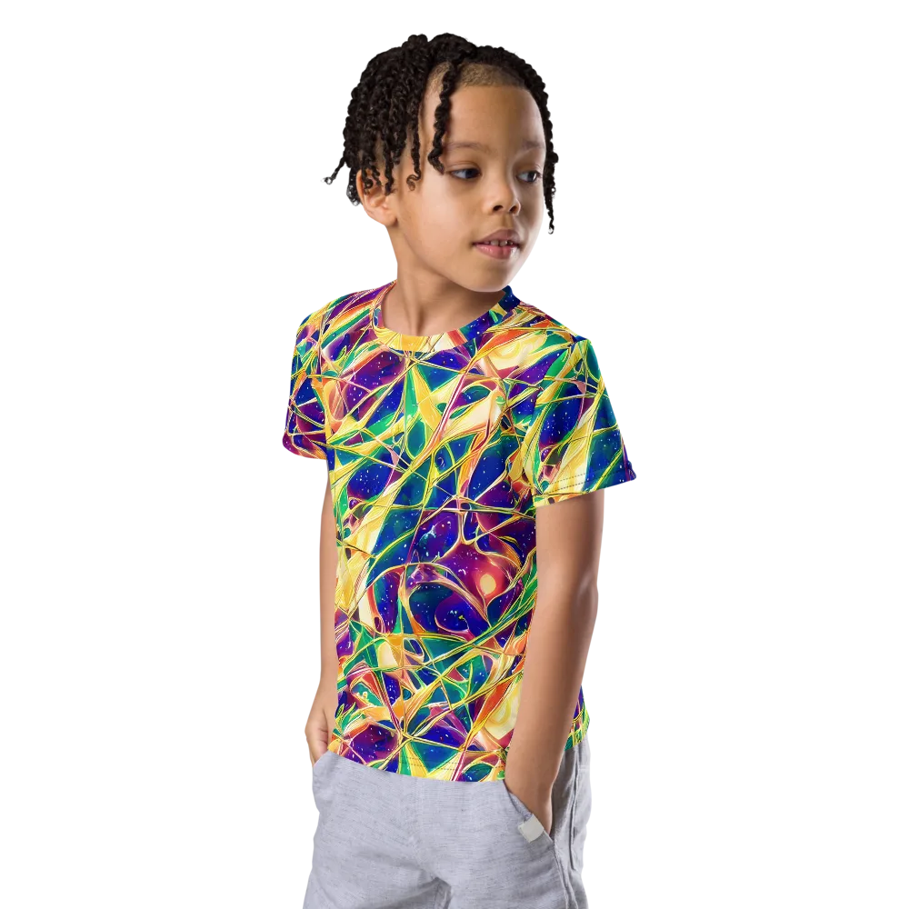 Solar Prism on Kids Crew Neck T-Shirt — Left Front