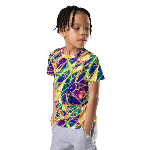 Solar Prism on a Kids Crew Neck T-Shirt