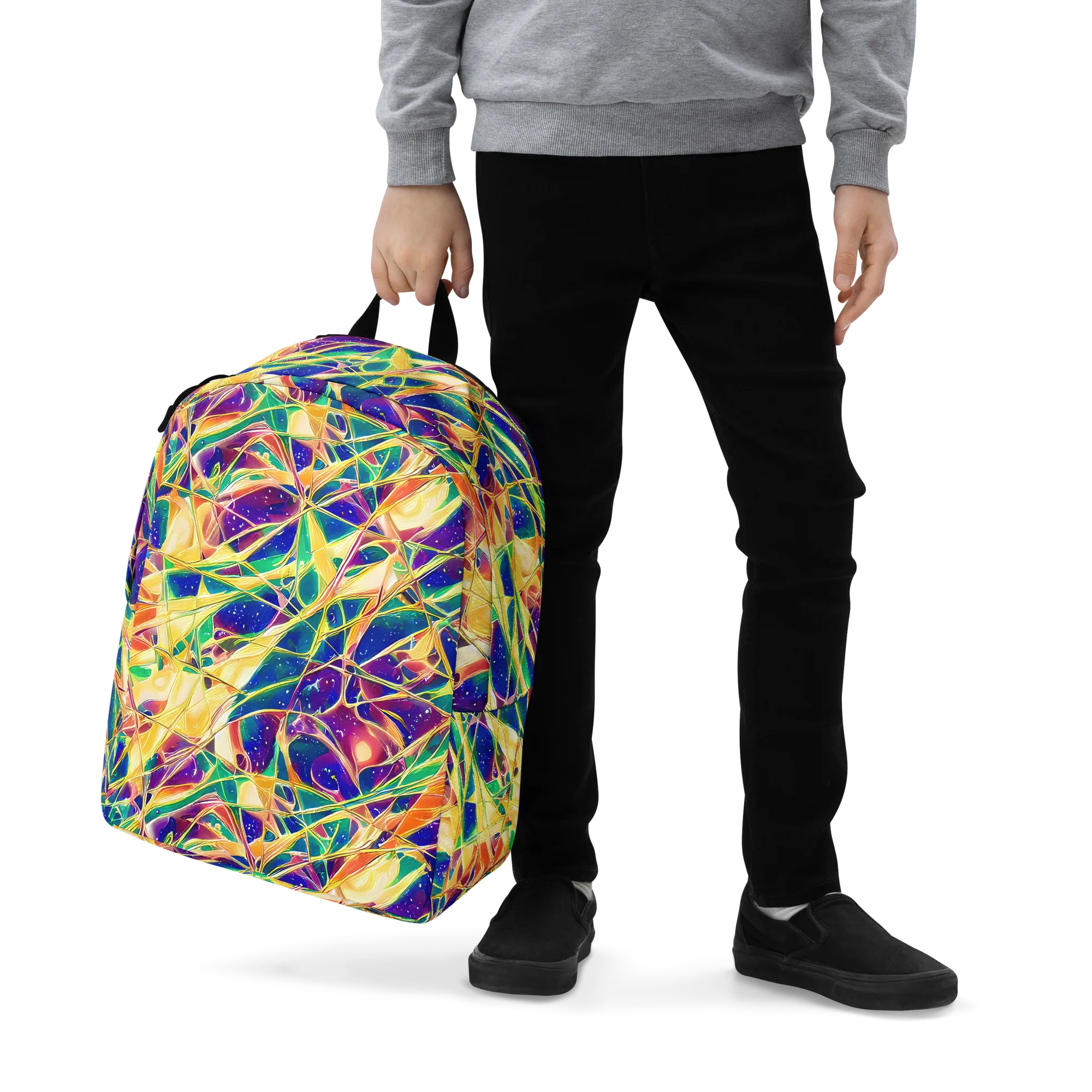 Solar Prism on Minimalist Backpack — Zoomed-in