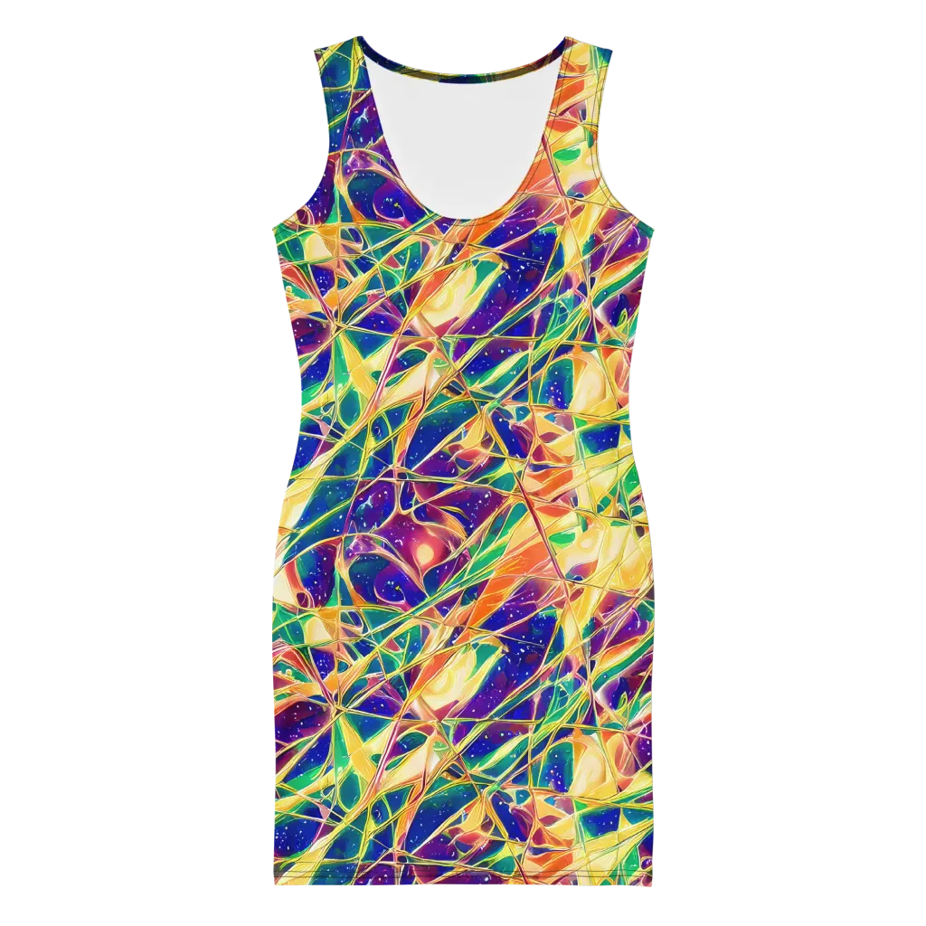 Solar Prism on Bodycon Dress — Front