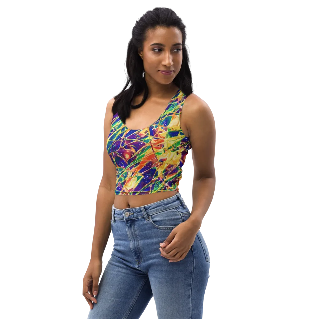 Solar Prism on Crop Top — Left Front