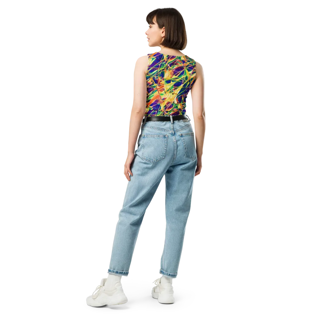 Solar Prism on Crop Top — Back