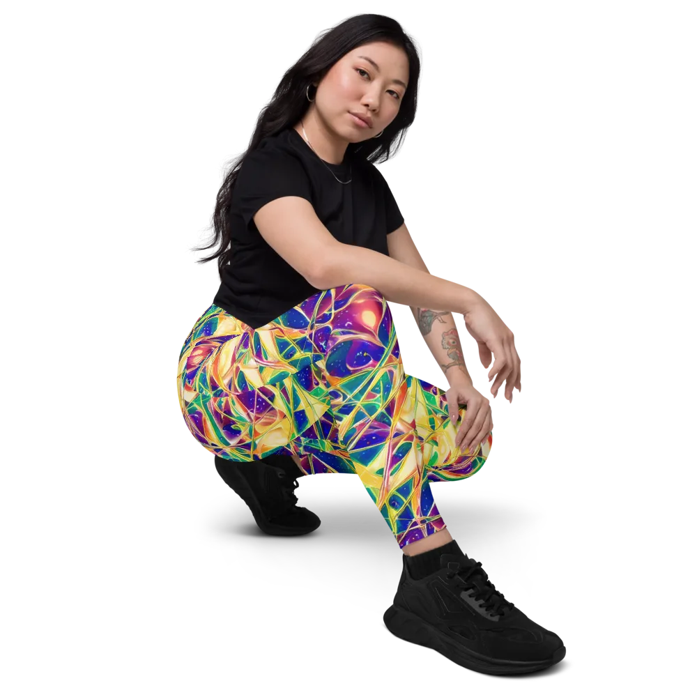 Solar Prism on Leggings with Pockets — Right Front