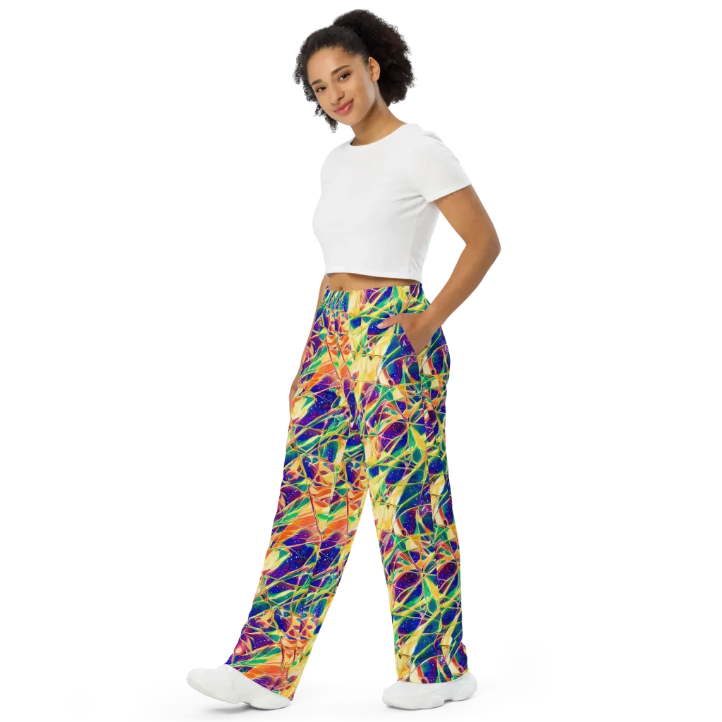Solar Prism on Wide-Leg Pants — Left Front