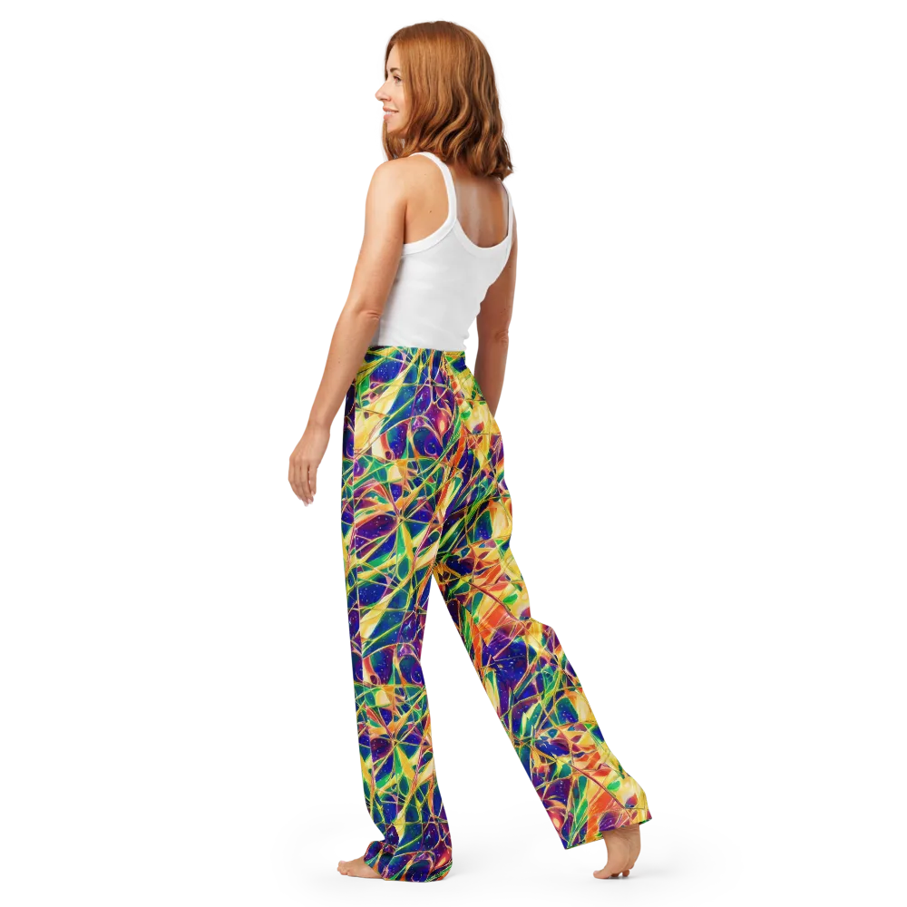 Solar Prism on Women's Pajama Pants — Back