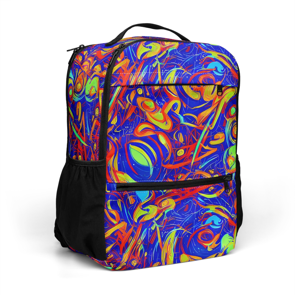 Ultramarine Rapture on Utility Backpack — Right Front