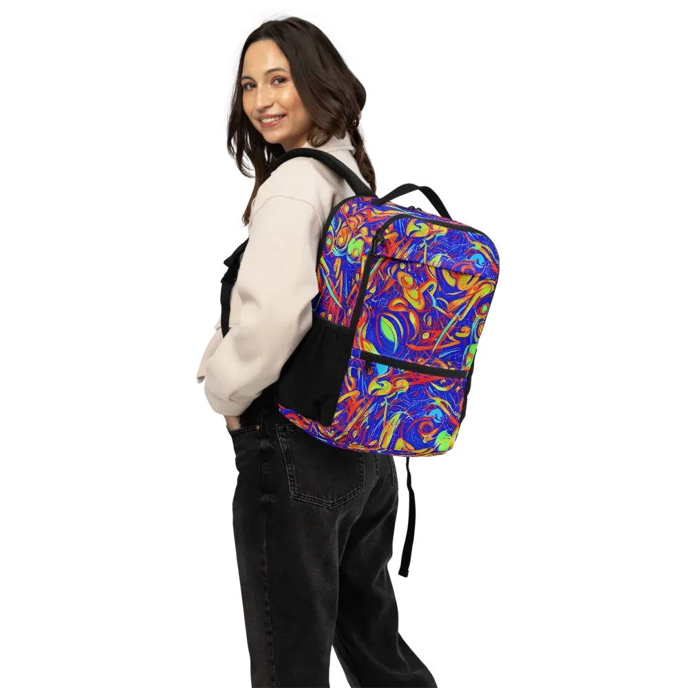 Ultramarine Rapture on Utility Backpack — Back