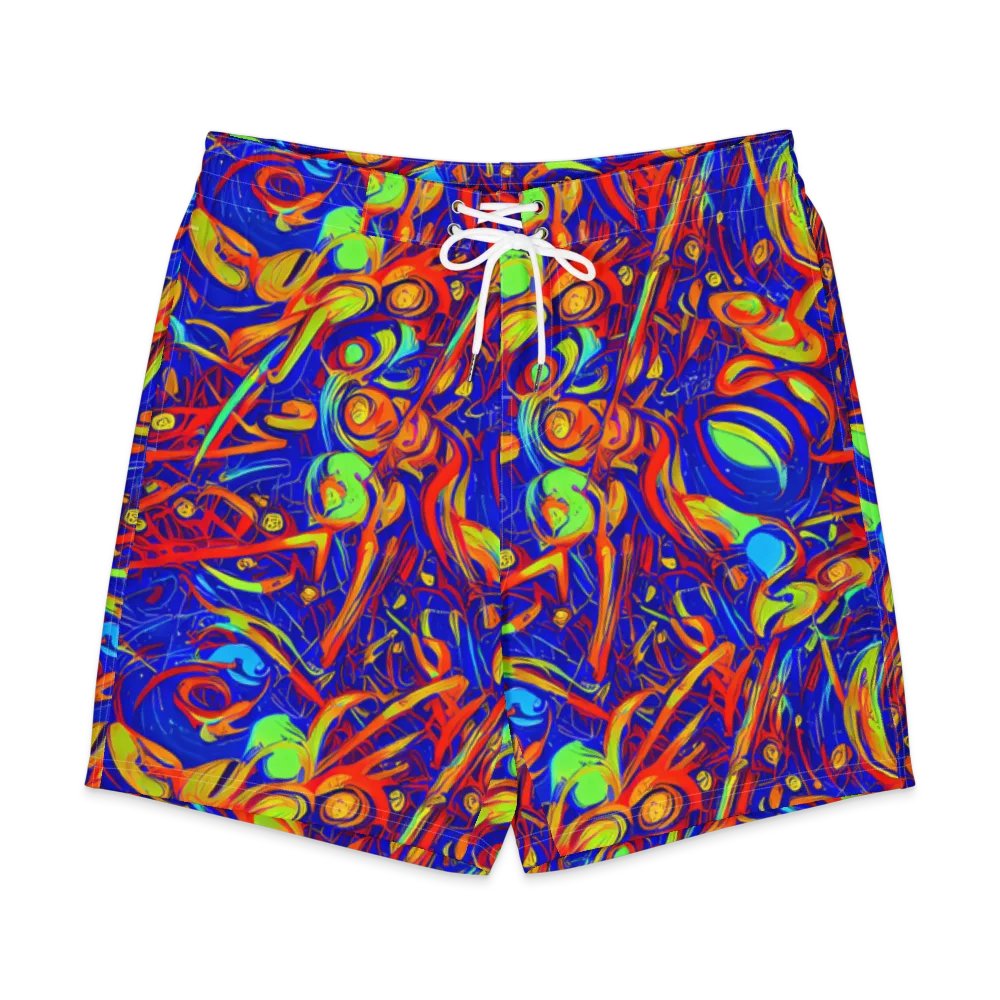 Ultramarine Rapture on Men's Board Shorts — Front