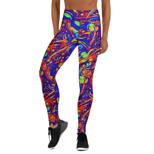 Ultramarine Rapture on a Yoga Leggings