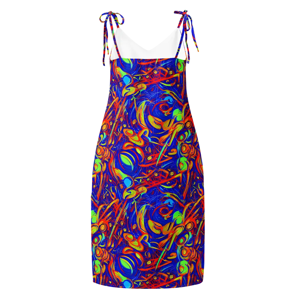 Ultramarine Rapture on Slip Dress — Back