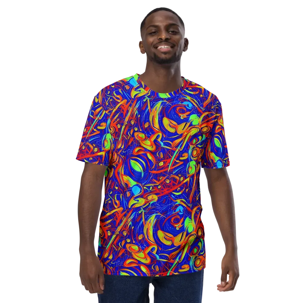 Ultramarine Rapture on Men's Crew Neck T-Shirt — Front
