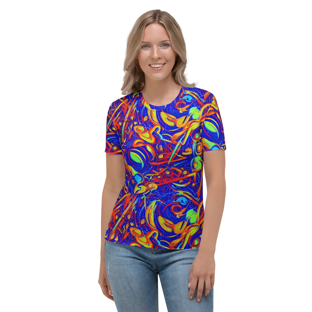 Ultramarine Rapture on Women's Crew Neck T-Shirt — Front