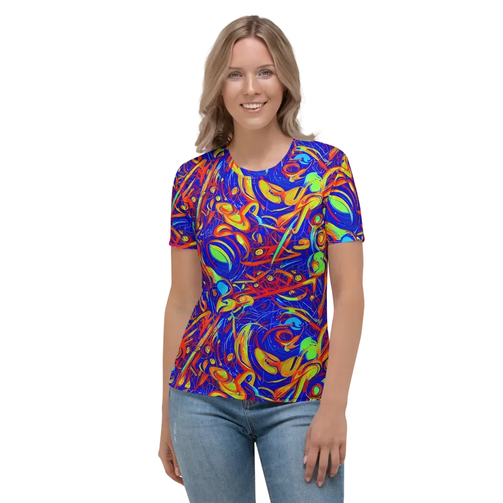 Ultramarine Rapture on Women's Crew Neck T-Shirt — Front