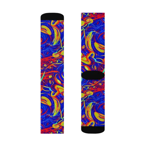 Ultramarine Rapture on a Socks