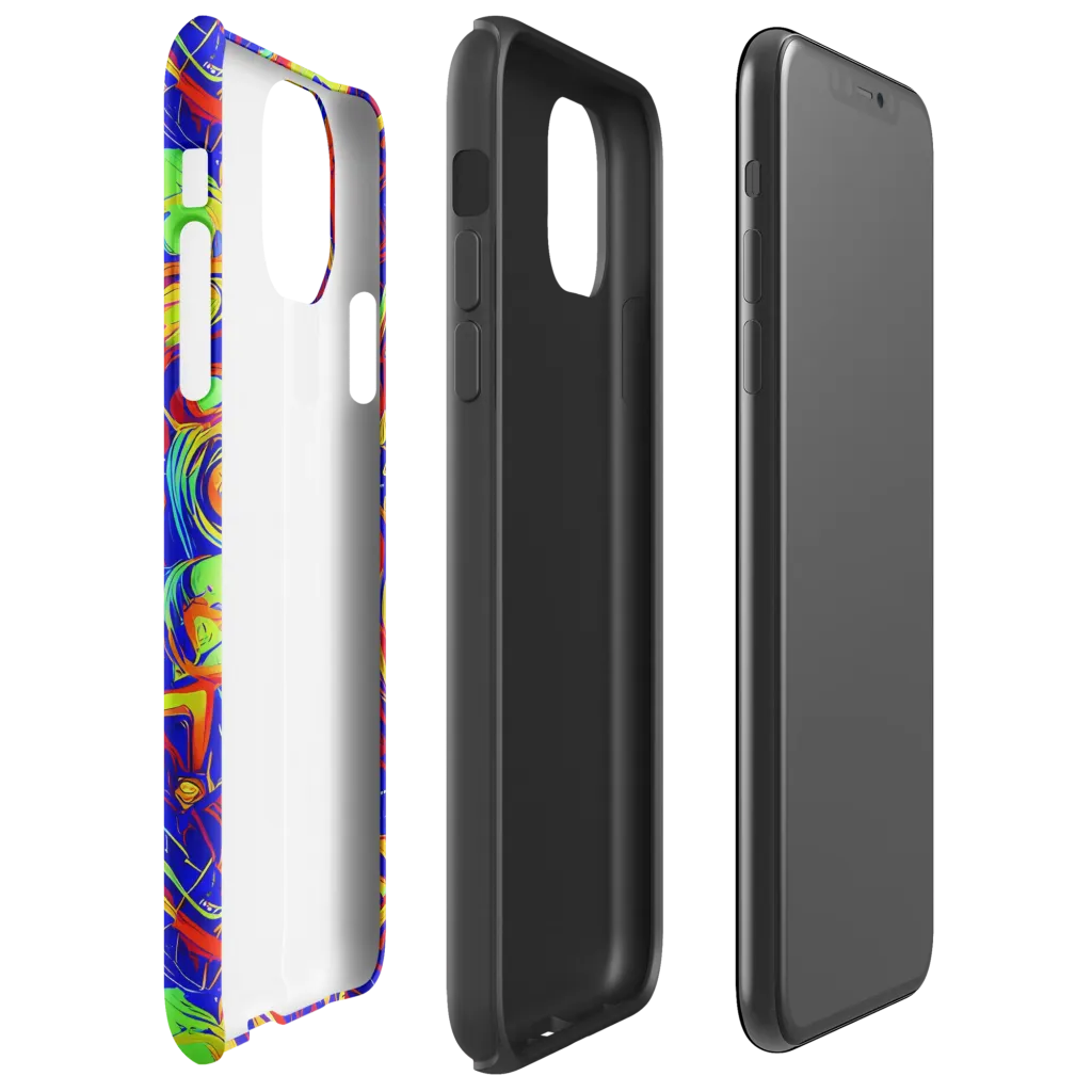 Ultramarine Rapture on Tough Case for iPhone® — Right