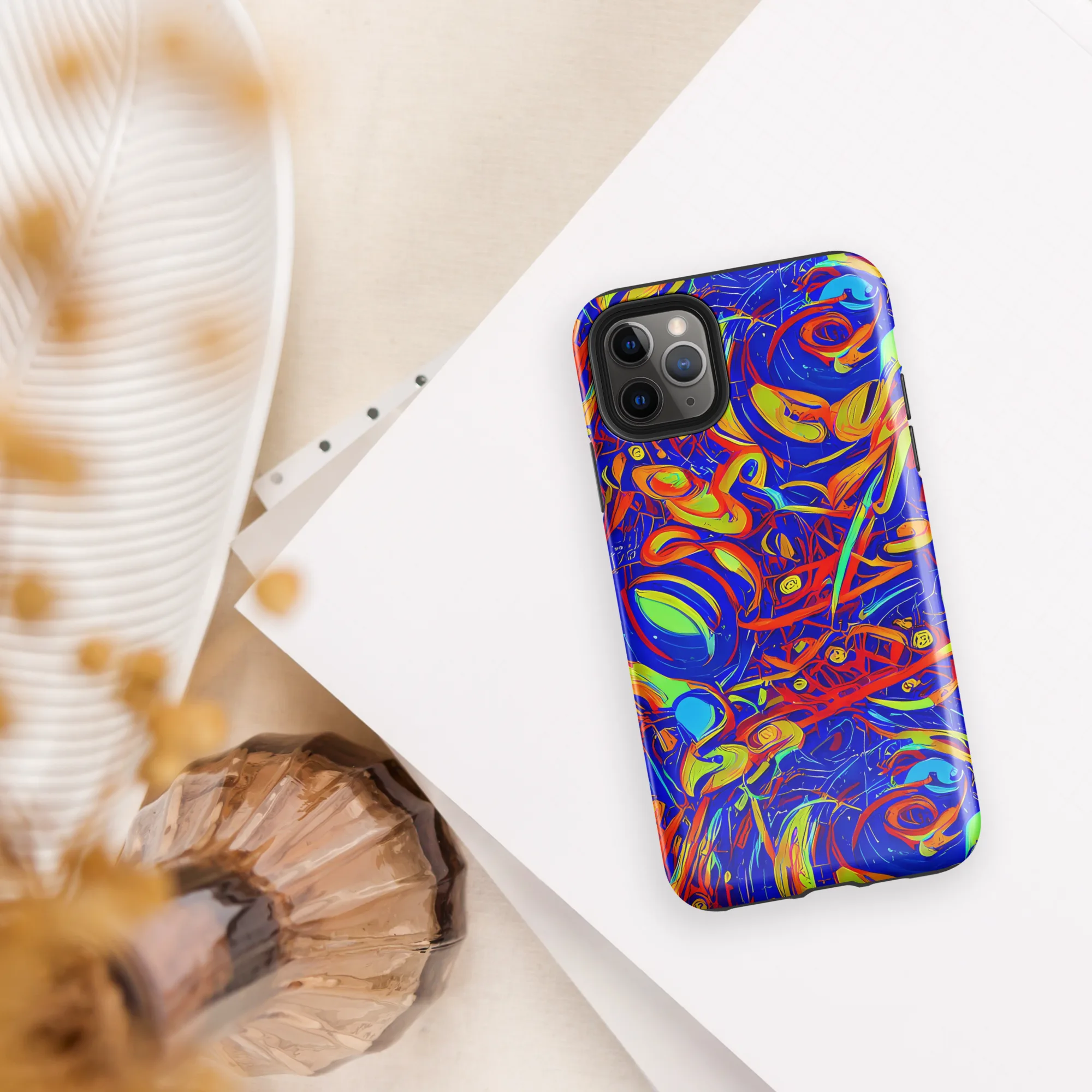 Ultramarine Rapture on Tough Case for iPhone® — Front