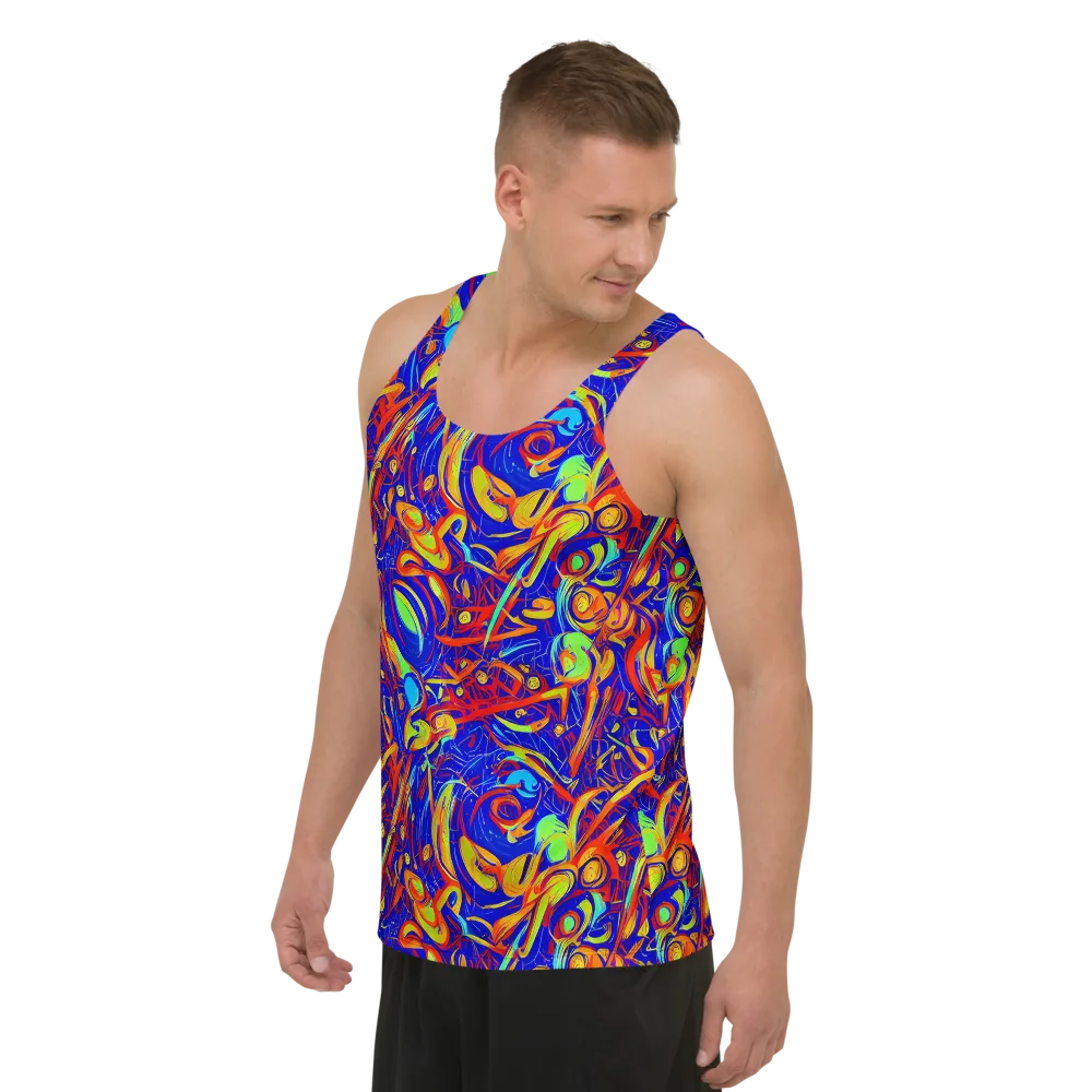 Ultramarine Rapture on Men's Tank Top — Left Front