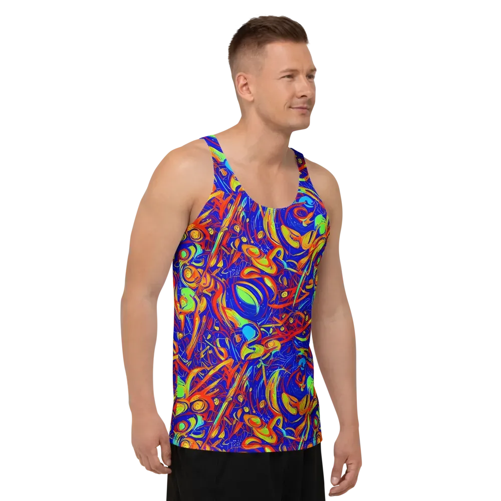 Ultramarine Rapture on Men's Tank Top — Right Front