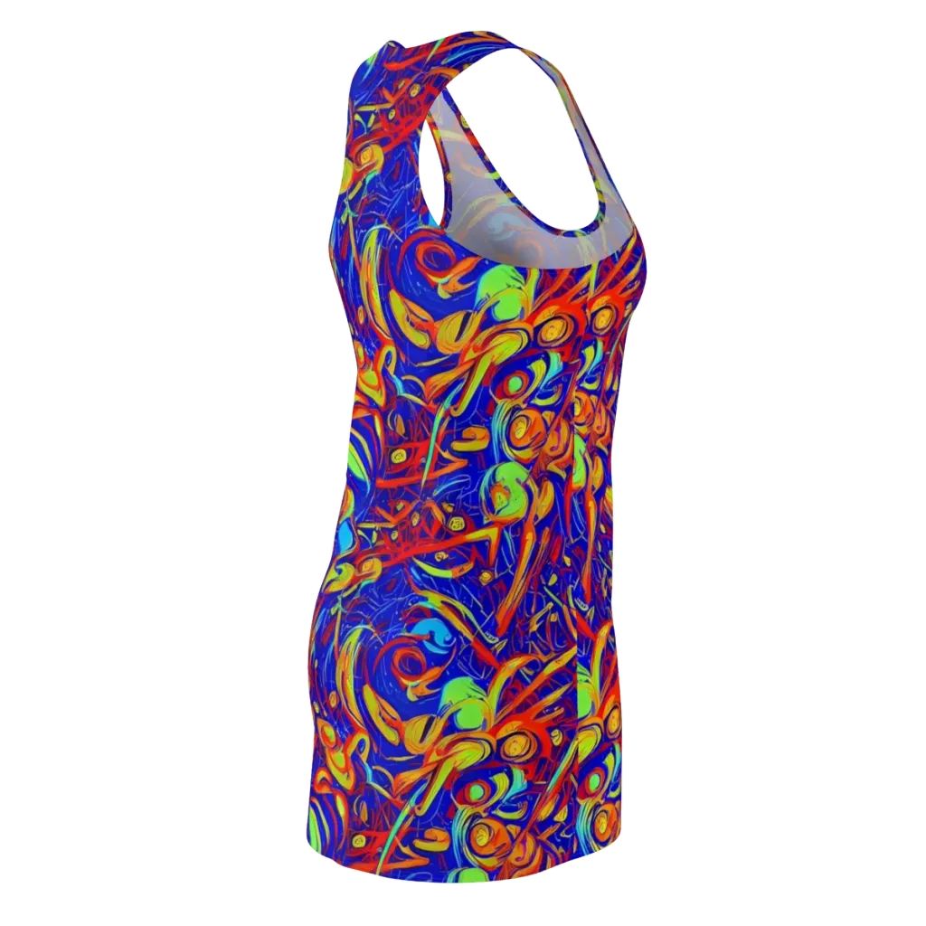 Ultramarine Rapture on Racerback Dress — Back Side