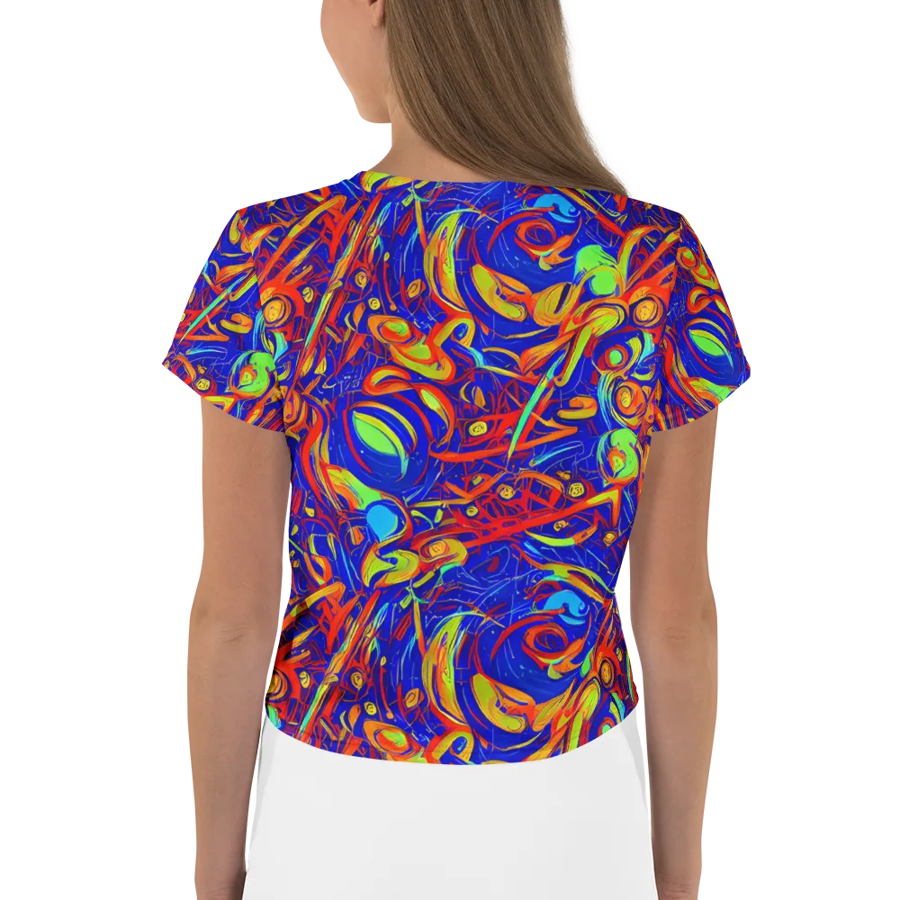 Ultramarine Rapture on Crop Tee — Back