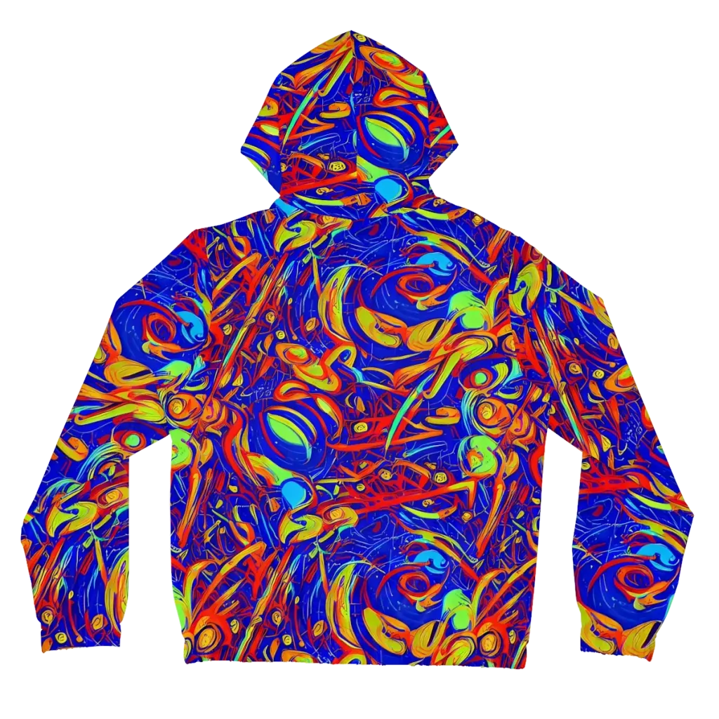 Ultramarine Rapture on Women's Full-Zip Hoodie — Back