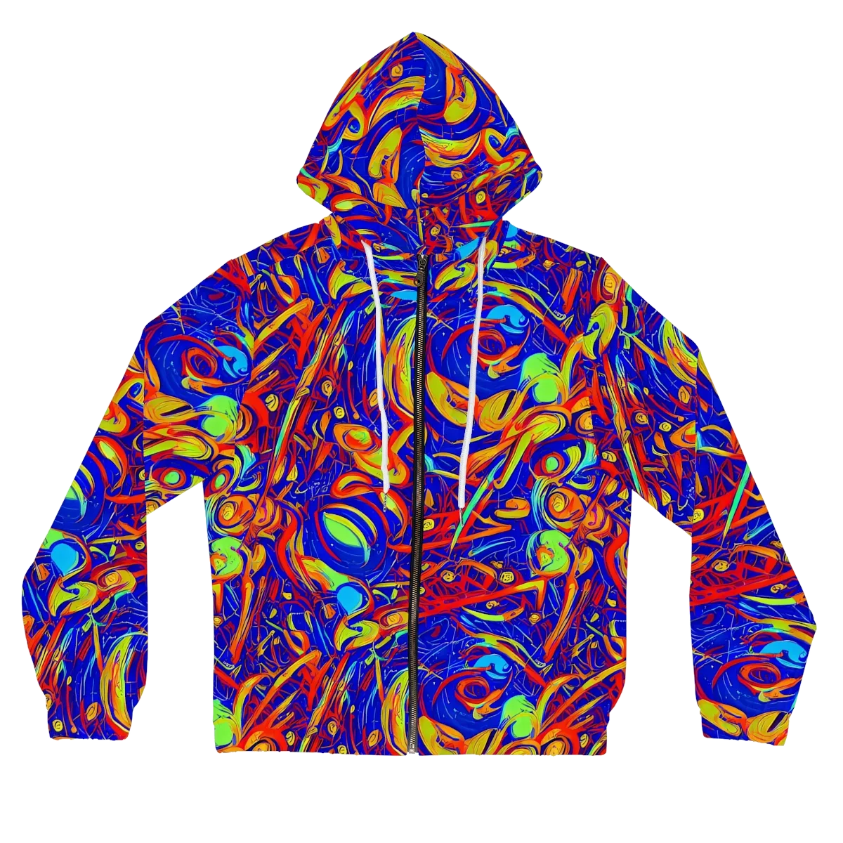 Ultramarine Rapture on Women's Full-Zip Hoodie — Front