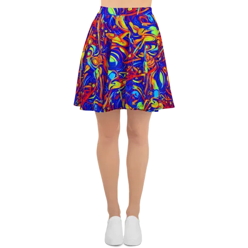 Ultramarine Rapture on a Skater Skirt