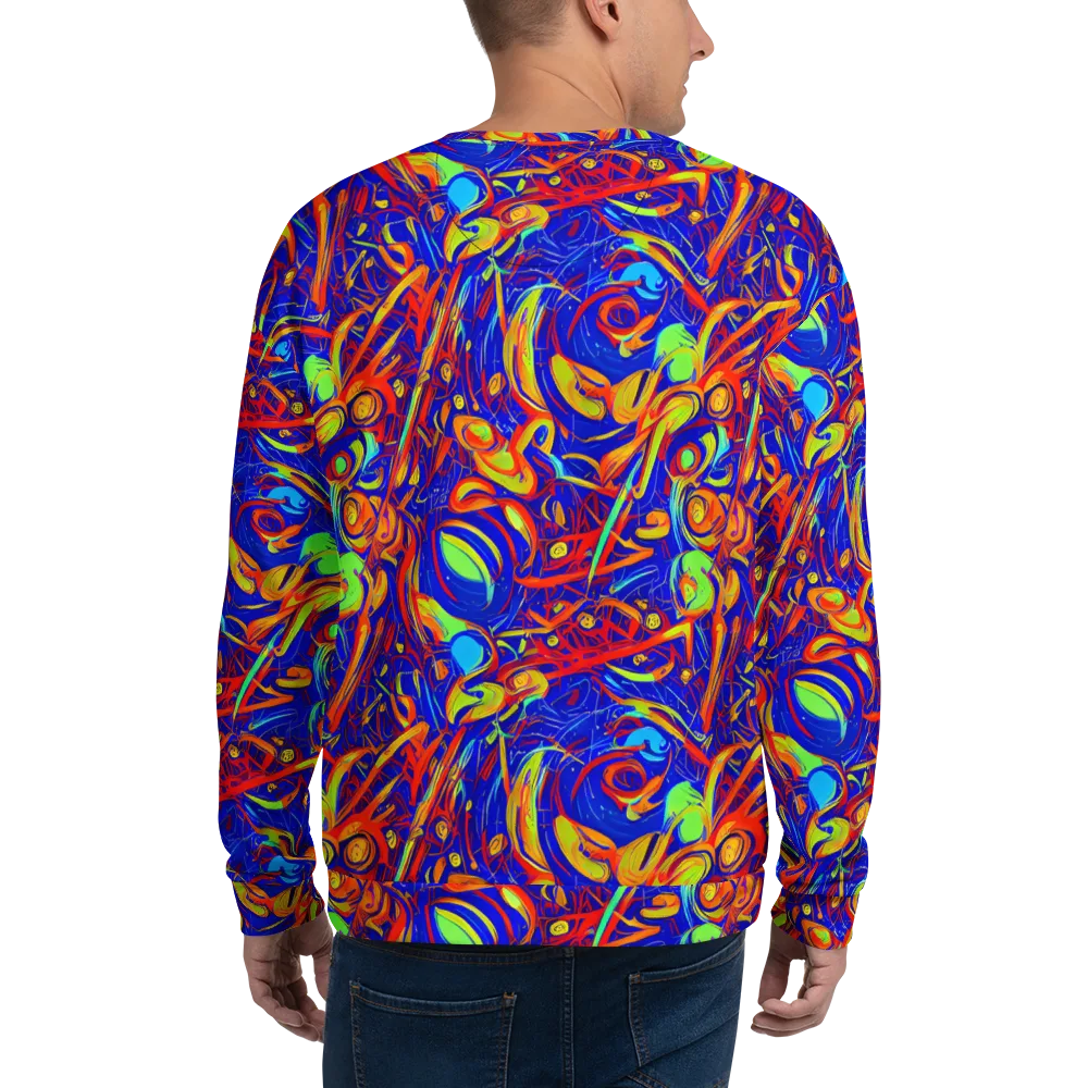 Ultramarine Rapture on Sweatshirt — Back