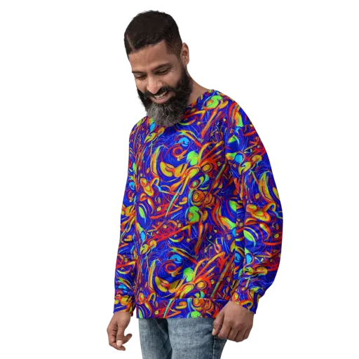 Ultramarine Rapture on a Sweatshirt