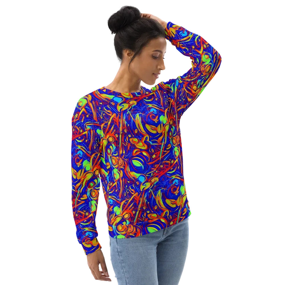 Ultramarine Rapture on Sweatshirt — Right Front