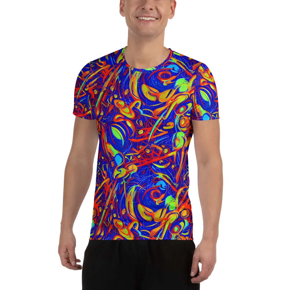 Ultramarine Rapture on Men's Athletic T-Shirt — Front