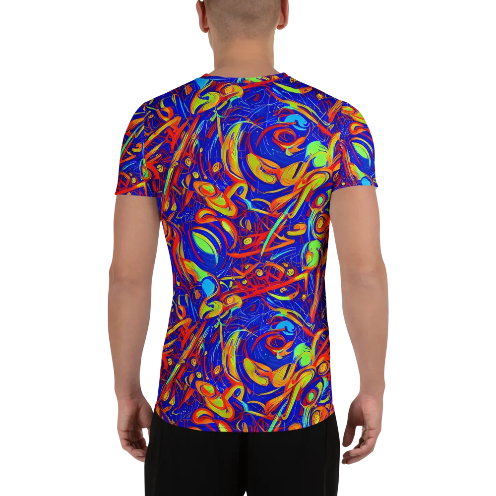 Ultramarine Rapture on Men's Athletic T-Shirt — Back