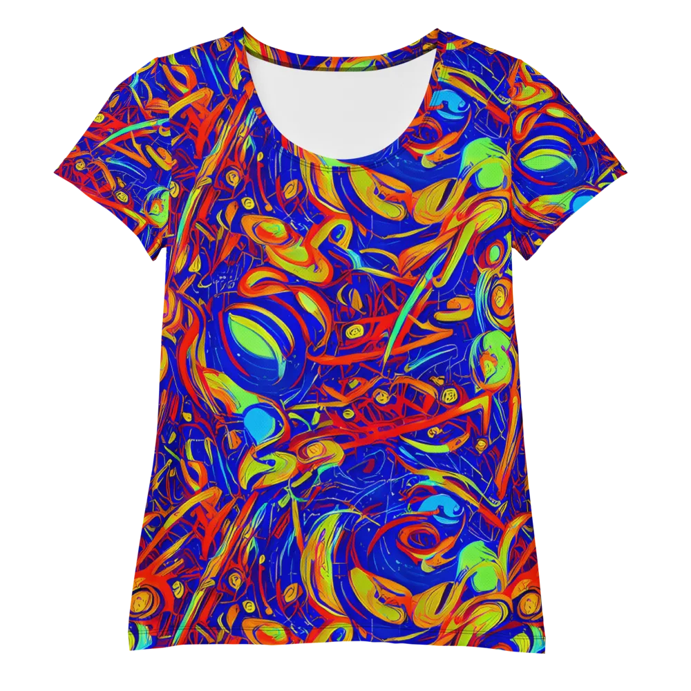 Ultramarine Rapture on Women's Athletic T-Shirt — Front