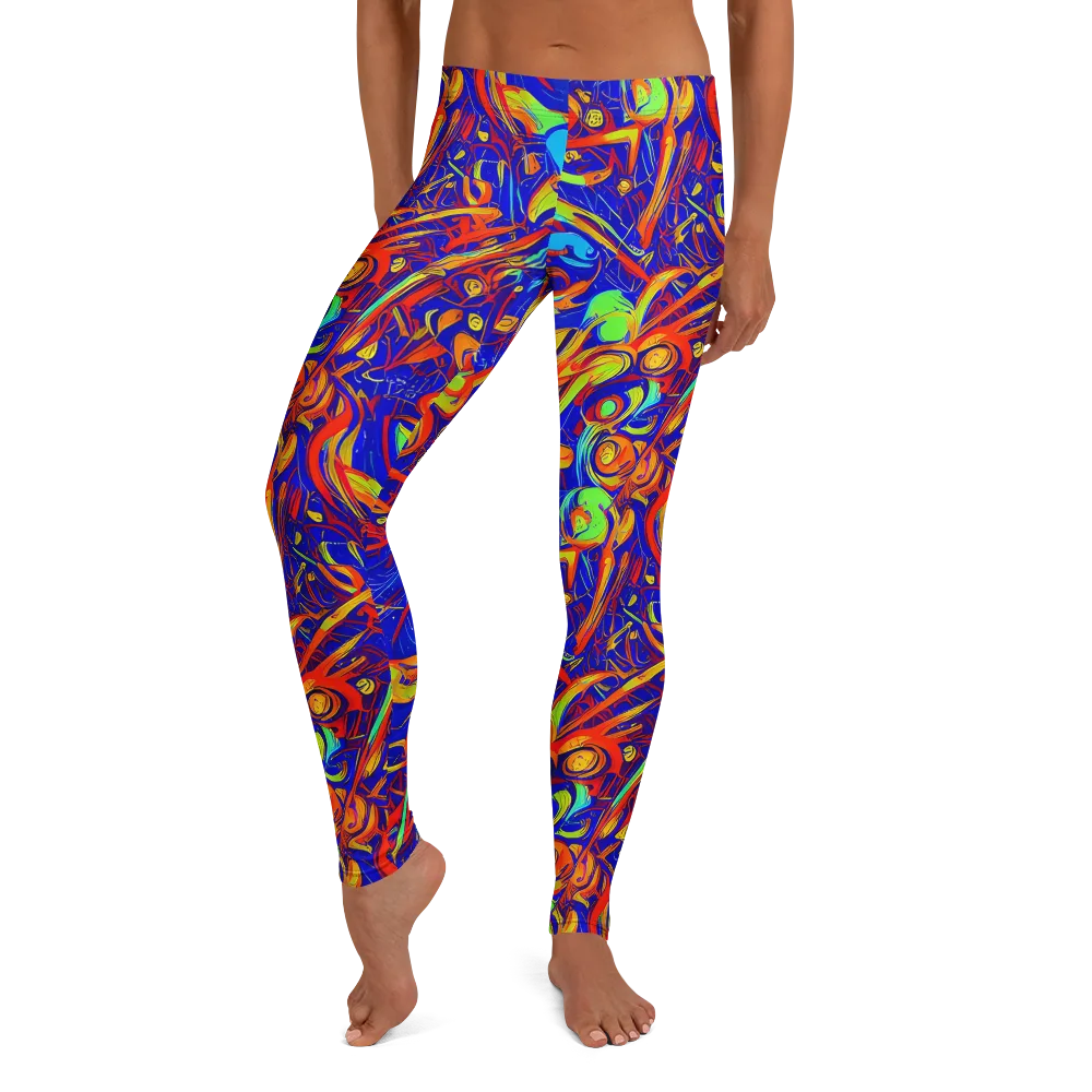 Ultramarine Rapture on Leggings — Front